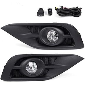 PIT66 Front Bumper Fog Lights, Compatible with 2012-2014 CR-V Bumper Running Fog Lights Assembly Driver & Passenger Side Left/Right, neblineros para autos delantero,faros antiniebla