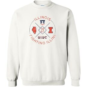 UGP Campus Apparel NCAA Identity Stamp, Team Color Crewneck, College, University