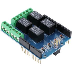 HiLetgo 5V 4 Channel Relay Shield for UNO R3 Relay Shield Four Channel Relay Shield for UNO R3