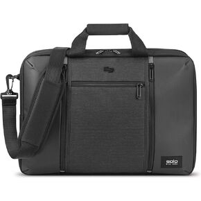 Solo Gravity Highpass Hybrid Laptop Briefcase for Men and Women, Fits Up 15.6-Inch Laptop, Black