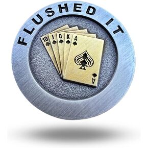 Poker Chip Unique Magnetic Metal Golf Ball Marker Accessory with Hat Clip for Men and Women