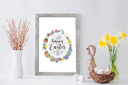 Farmhouse Wall Decor Sign For St Patricks Day Decor & Spring Decoration For The Home With 16 Interchangeable Holiday Sayings Rustic Home Decor Valentines Day Decor Easter Kitchen 11x16" Picture Frame in Saudi Arabia