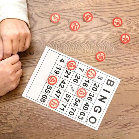 لعبة بينجو اللوحية، بطاقات بينجو كلاسيكية، لعبة بينجو خشبية عتيقة لألعاب مجموعات الحفلات، مع 40 بطاقة أرقام بينجو و75 شطرنج in Kuwait