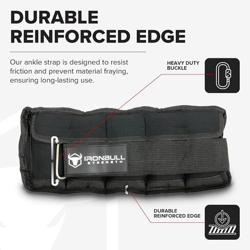 Adjustable Ankle Weights (Pair) - Weighted Ankle Weight for Walking, Gym and Exercise - 2, 4, 6, 8, 10 LB Leg Weight with Straps for Women and Men in Saudi Arabia
