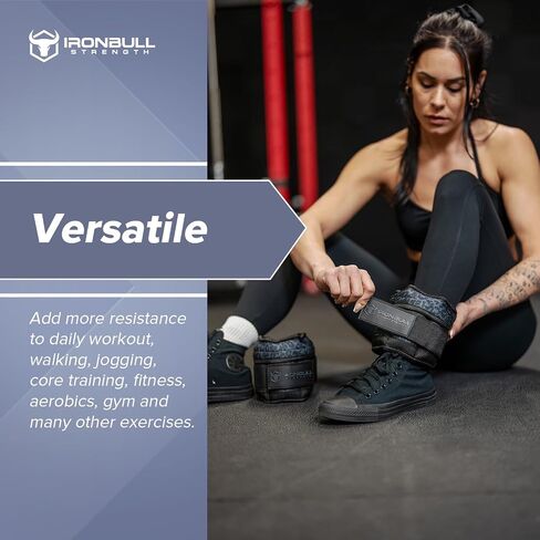 Adjustable Ankle Weights (Pair) - Weighted Ankle Weight for Walking, Gym and Exercise - 2, 4, 6, 8, 10 LB Leg Weight with Straps for Women and Men in Saudi Arabia