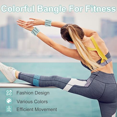 Wrist Ankle Weights for Women Men kid, Adjustable arm Weighted set for Yoga, Walking, Pilates, Exercise, Fitness, Aerobics, Gym, Set of 2 (1lb Each) in Saudi Arabia