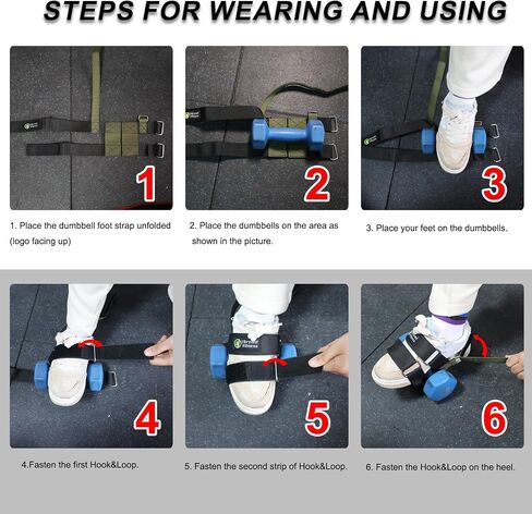 J Bryant Fitness Feet Strap for Dumbbell Foot Strap Ankle Weights Strap Tibialis Trainer Leg Muscles Strength Training Workout in Saudi Arabia