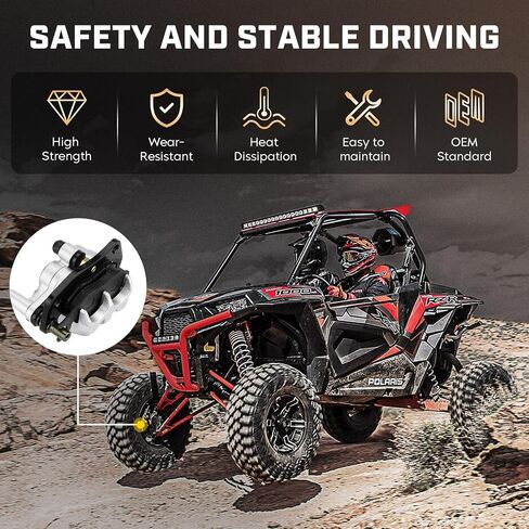 مجموعة فرجار الفرامل الأمامية اليسرى/اليمين من Youxmoto مع وسادات لـ Yamaha Rhino 700 2008 2009 2010 2011 2012 2013، استبدال 5B4-2580U-01-00، 5B4-2580T-01-00، 59300-05H00-999، قطعتان من فرجار الفرامل الأمامية in Saudi Arabia