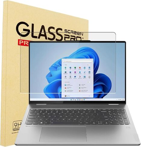 واقي شاشة من الزجاج المقسى لجهاز 2023 2022 Lenovo Yoga 7 16 بوصة، Lenovo Yoga 7i 16 بوصة 2 في 1 16:10 نسبة عرض إلى ارتفاع للكمبيوتر المحمول بشاشة تعمل باللمس، 9H، واقي شاشة من الزجاج المقسى in Kuwait