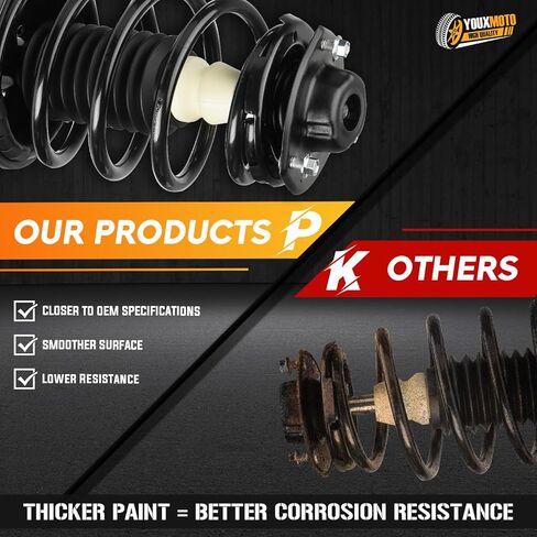 ممتص الصدمات الأمامي بالكامل مناسب لسيارة Toyota Camry CE/LE/XLE 1997-2001، Solara SE 1999-2003، 171678 171679 مع زنبرك ملفوف، قطعتان in Kuwait