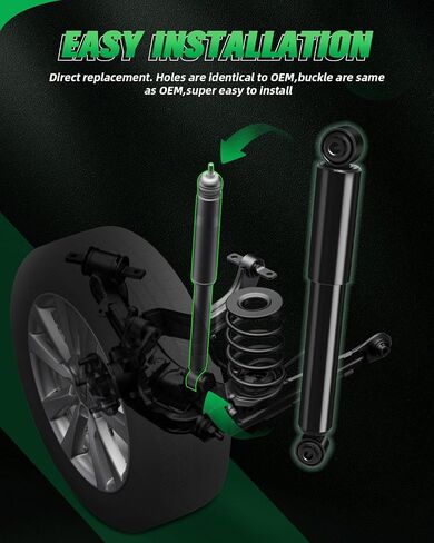 الصدمات، دعامات خلفية للغاز من SCITOO ممتصة للصدمات تناسب 2006 2007 2008 2009 2010 2011 2012 Toyota RAV4 349024 37289 مجموعة من 2 in Saudi Arabia