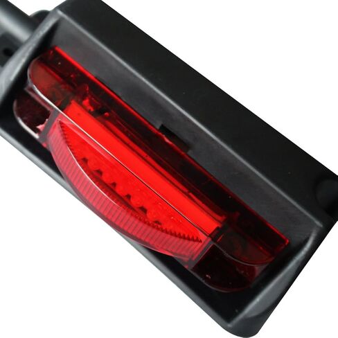 NEWSUN® 2 * 7 LED Fender Lights Kit، سلك مزدوج الجانب 4X5 "، LED عالي الطاقة، علامة إشارة الانعطاف، مصابيح علامة خلوص المقطورة، كهرماني وأحمر، RH&LH، لسيارة نقل مقطورة القوارب، مقاومة للماء in Kuwait