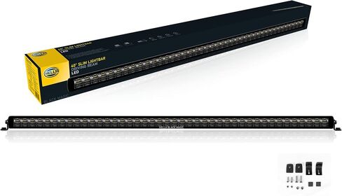 HELLA 358176221 Black Magic LED Series 6.2 بوصة Mini Lightbar Flush Mount - LED ضوء الفيضانات - أضواء القيادة على الطرق الوعرة لسيارات الدفع الرباعي ATV شاحنة قارب جرار دراجة نارية in Saudi Arabia