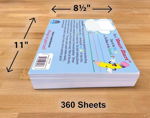ورق كتابة من Teacher Created Resources Smart Start 1-2: 100 ورقة، TCR76531، أبيض in Saudi Arabia