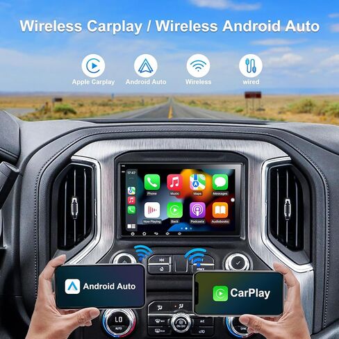راديو ستيريو للسيارة 4+64 جيجا لسيارة شيفروليه جي إم سي بويك مع Carplay اللاسلكي Android Auto، شاشة لمس 8 بوصة تشيفي سيلفرادو وحدة رأس راديو مع كاميرا احتياطية AHD بلوتوث GPS/DSP/EQ/SWC in Kuwait