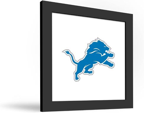 Trends International Gallery Pops NFL Detroit Lions - لوحة فنية جدارية للعلامة الأساسية، إصدار بإطار أسود، 12 بوصة × 12 بوصة in Kuwait