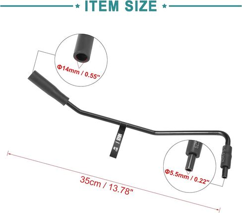 خرطوم أنبوب تهوية علبة المرافق لتهوية الهواء من ACROPIX مناسب لسيارة جيب شيروكي - عبوة من قطعة واحدة باللون الأسود in Kuwait