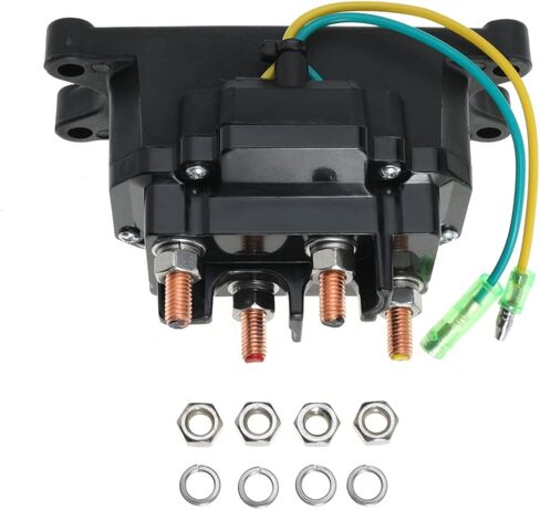 12 فولت 250A ونش الملف اللولبي التتابع قواطع ل ATV UTV قارب مركبة الإبهام شاحنة ونش الروك الإبهام التبديل صناعة ونش 1500-5000lbs استبدال 63070 62135 74900 70715 2875714 in Kuwait