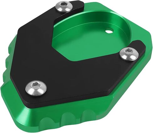 Worldmotop Motorcycle Extension Kickstand Pad Enlarger Side Stand Plate Compatible with Kawasaki Ninja 400 Z400 2018-2022 (green) in Kuwait