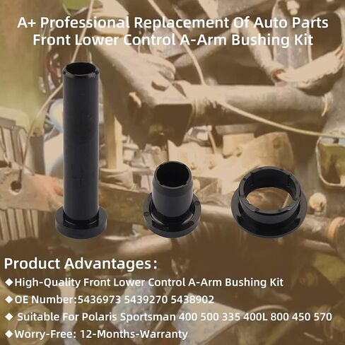 طقم جلبة ذراع A-Arm للتحكم الأمامي والخلفي 28 قطعة من Dasbecan متوافق مع Polaris Sportsman 400 500 335 400L 800 450 570 1996-2018 يستبدل # 5436973 5439270 in Kuwait
