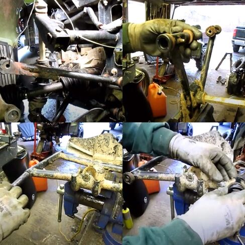 طقم جلبة ذراع A-Arm للتحكم الأمامي والخلفي 28 قطعة من Dasbecan متوافق مع Polaris Sportsman 400 500 335 400L 800 450 570 1996-2018 يستبدل # 5436973 5439270 in Kuwait