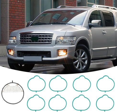 MS96945 Intake Manifold Gasket Set, Fits 2005-2017 Nissan Armada, 2012-2017 NV2500 NV3500, 2008-2012 Pathfinder, 2004-2015 Titan 5.6L, 2004-2010 Infiniti QX56 5.6L, Replaces DG-8614965261, MS96945 in Saudi Arabia