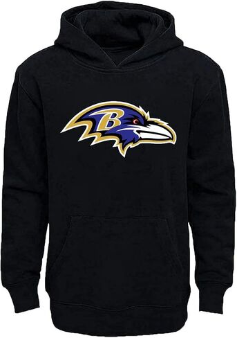 سترة بغطاء للرأس من Outerstuff NFL للشباب 8-20 بلون الفريق مع شعار أساسي من الصوف in Kuwait