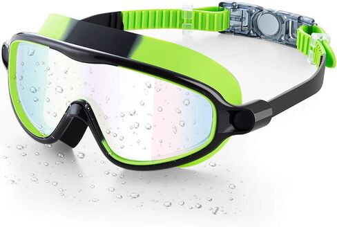 Portzon Wide View Swim Goggles, Unisex-Child Anti Fog Clear No Leaking Swimming Goggles in Saudi Arabia