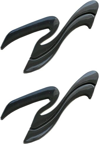 قطعتان من شعار SR Wave الجديد ثلاثي الأبعاد لشعار SEA RAY SEARAY جزء الاسم 205575 SR (أسود غير لامع) in Saudi Arabia