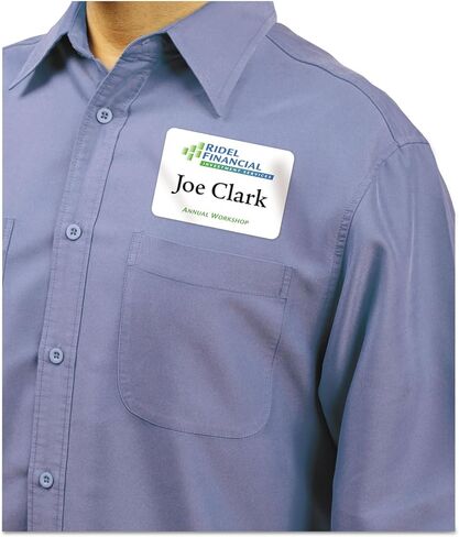 Avery 8395 Laser/Inkjet Name Badges,2-1/3-Inch x3-3/8-Inch,160/PK,Plain WE in Saudi Arabia