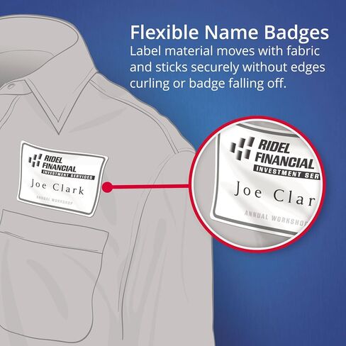 Avery 8395 Laser/Inkjet Name Badges,2-1/3-Inch x3-3/8-Inch,160/PK,Plain WE in Saudi Arabia
