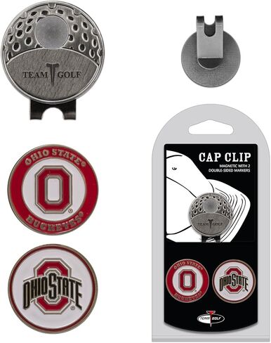 Team Golf NCAA Golf Cap Clip with 2 Removable Double-Sided Enamel Magnetic Ball Markers, Attaches Easily to Hats in Saudi Arabia