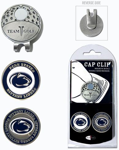 Team Golf NCAA Golf Cap Clip with 2 Removable Double-Sided Enamel Magnetic Ball Markers, Attaches Easily to Hats in Saudi Arabia