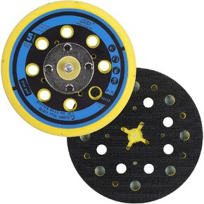 5 inch with 28 Holes Hook and Loop Backing Pad for Air Sander Polisher, 5/16"-24 Thread Max 13000RPM, Pack of 1
