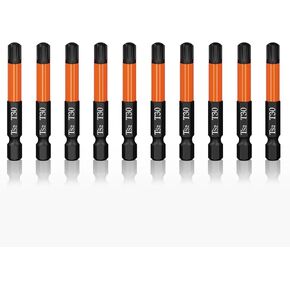 Impact Hex Drill Bit Set Hex Head Allen Wrench Bits Tamper Resistant Star Bits Set, 1/4" Hex Shank, S2 Steel with Magnetic and Storage Box, 10PCS in Kuwait