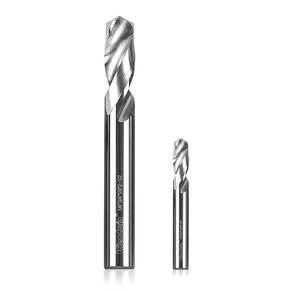 1/8-Inch Carbide Drill Bits, 1/8 Drill bits for Metal, 5/8-Inch Cutting Length, 1/8-Inch Shank, Total Length 1-1/2 Inches, Precision for Copper, Acrylic, and Aluminum