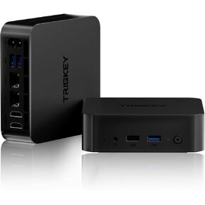 TRIGKEY Ryzen 7 Pro 5850U Mini PC, 8C/16T, Up to 4.4GHz, Mini Computer 32G DDR4 500G NVMe SSD, DP+HDMI+Type-C Triple-Screen 4K Output, WiFi-6, BT 5.2, Office/Home Micro PC