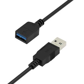 USB 3.0 Extension Cable 50FT Type A Male to Female Active Extender Cord with 2 Extension Chipsets Signal Booster and 1 USB-C Charging Port, for Webcam, USB Hub, Playstation, Printer, Camera