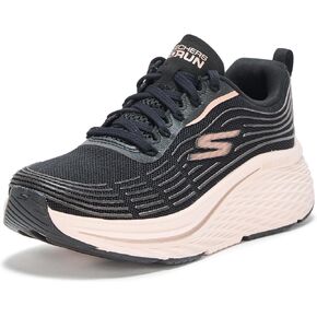 Skechers Women's Max Cushioning Elite 2.0 Sneaker, Black/Rose Gold, 5