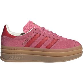 Adidas Gazelle Bold J Big Kid Sneaker (Pink Red Gum, 5.5)
