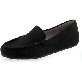 Aerosoles Women's Driving Style Loafer, Black Faux Suede, 10 Wide