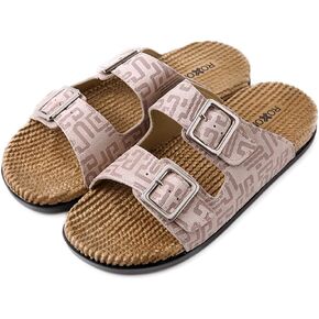Roxoni Women's Fashion Double Buckle Indoor/Outdoor Sandal