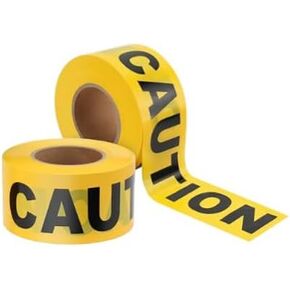 No Parking Caution Tape Roll - 3 Inch x 1000 Feet - High Visibility Bright Yellow Tape with Bold Black Print - No Parking Warning Tape - Waterproof