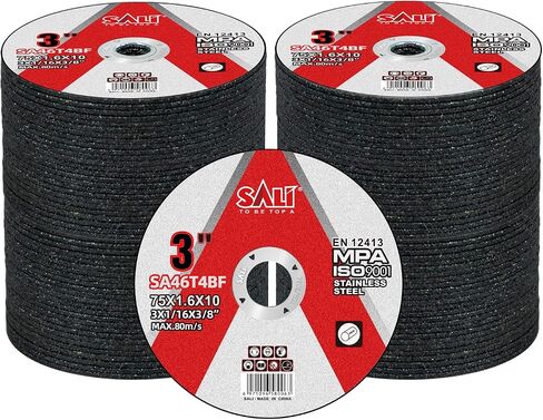 SALI 50 Pack Cut Off Wheels Cutting Wheels 3" x 1/16" x 3/8" Professional Cutting Stainless Steel for 3 in Angle Grinders and Die Grinders- Cutting Disc Aggressive Cutting Operating Up to 20380 RPM in Kuwait