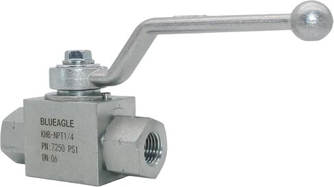 Hydraulic High Pressure Ball Valve 1/2'' NPT 7250PSI Hydraulic Valve Shut-Off KHB Hydraulic Ball Valve in Kuwait