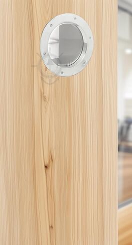 Deep Flange Nickel Premium Aluminum Premium Nautical Porthole Window With A Transparent Glass | Kitchen Home Decor Porthole Window | Nagina International (Nickel, 20 Inches) in Saudi Arabia