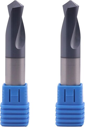 Bestparts عالية الأداء 2pcs الكربريد الصلبة الحفر - المغلفة altin ، 120 درجة ، 2 الفلوت ، 1/4 "ساق ، طول الفلوت 3/4" ، 2-1/2 "الطول الكلي in Saudi Arabia