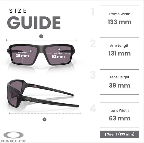 نظارات شمسية مستطيلة الشكل من أوكلي كابلز OO9129 للرجال + سلسلة إكسسوارات + مجموعة أدوات تصميم iWear in Saudi Arabia