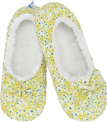 Snoozies Snoozies Daisy Sherpa clipper Socks-Slippers غامض ولطيف للنساء مع نعل غير انزلاق in Saudi Arabia