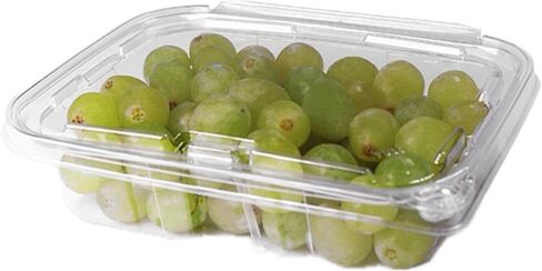 32 oz RPET Clear Hinged Lid Tamper Evident Container – 200 Pcs for Cake, Garden seeds or Sprouts in Saudi Arabia